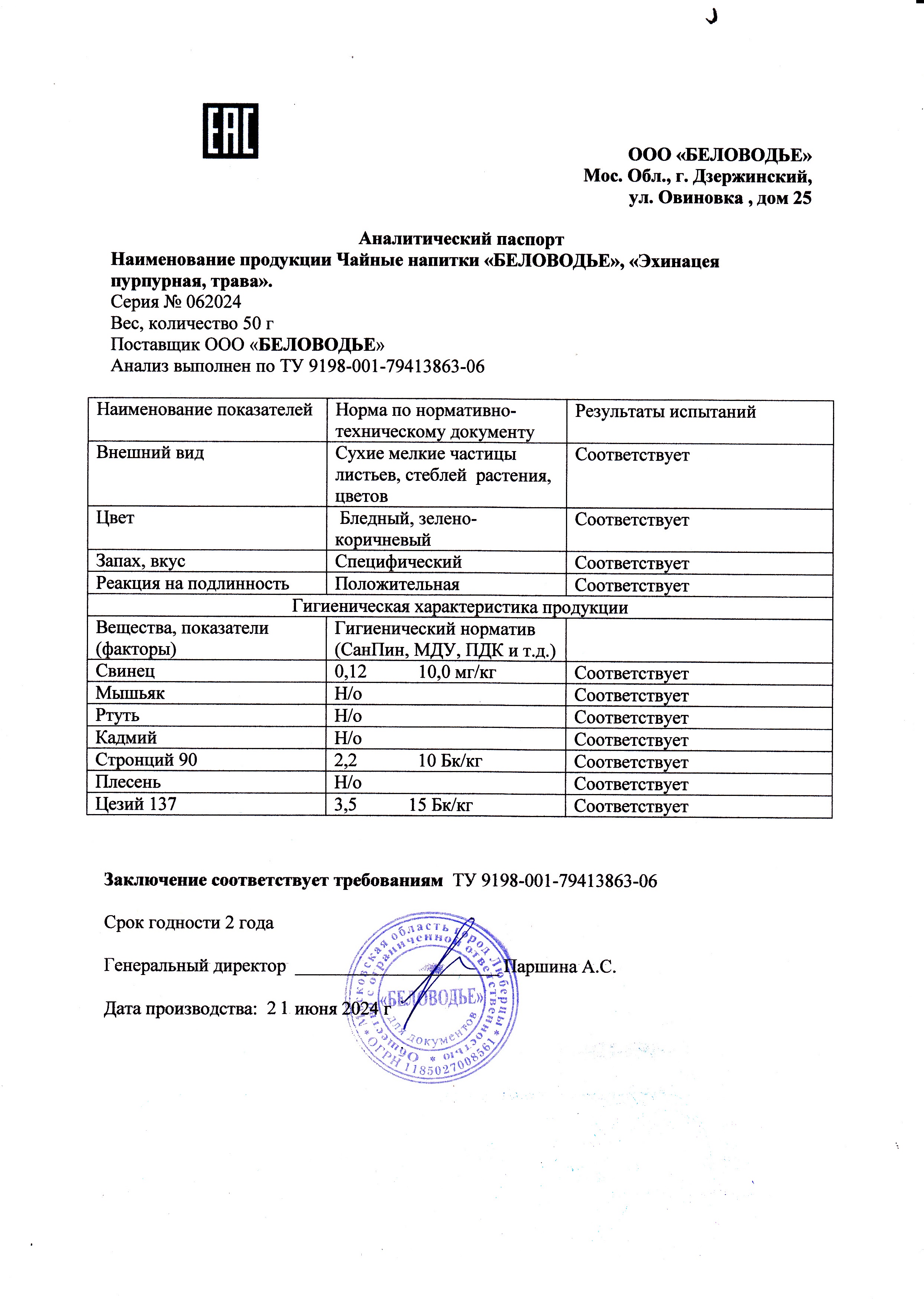 Паспорт №062024